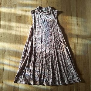 Mock neck spring dress